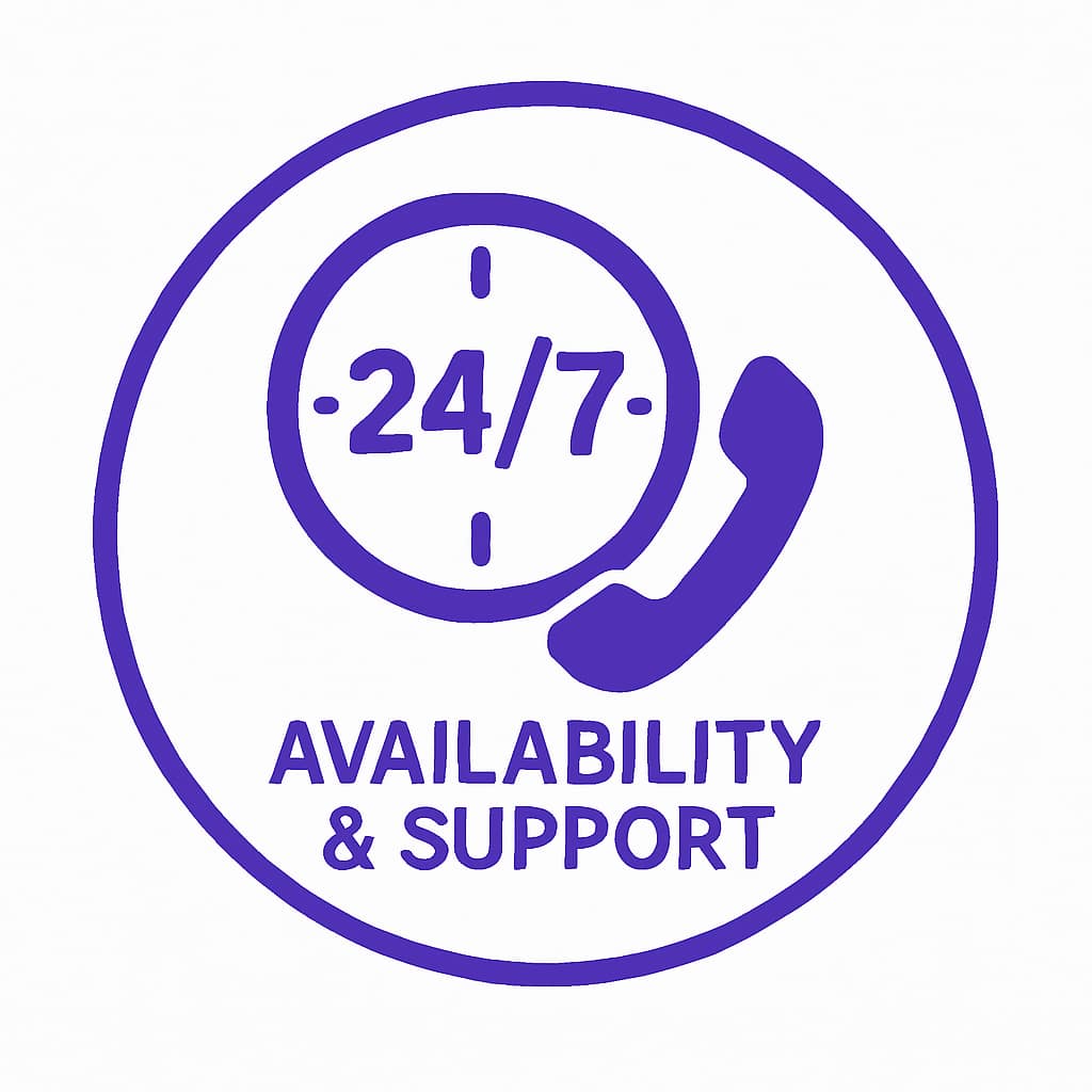24/7 Availability & Support
